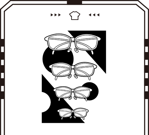 眼鏡×4
